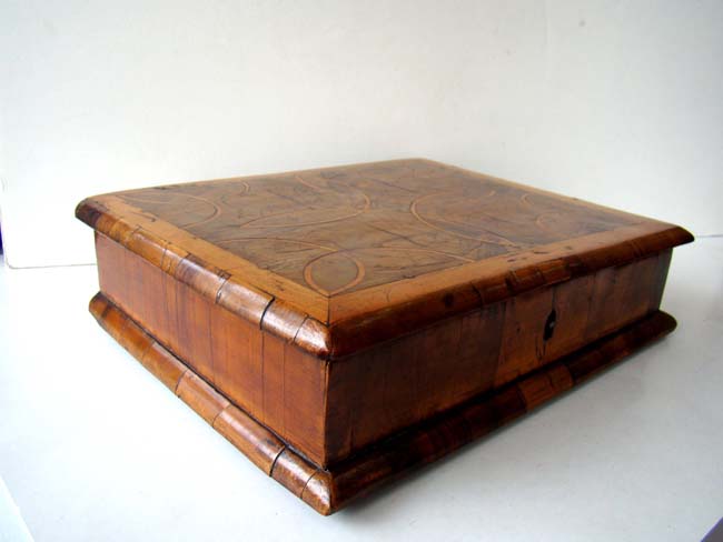 A William and Mary period Walnut Lace Box circa 1690